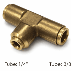 177.13B646R4 - Brass PLC Union Tee 3/8 X 1/4in