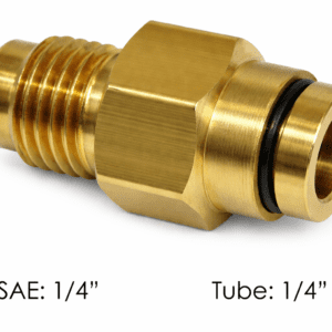 177.13B684S4 - Brass PLC Male Connector 1/4 x 1/4in SAE
