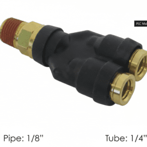177.12C6142 - PLC Male Branch Y DOT 1/4in X 1/8in