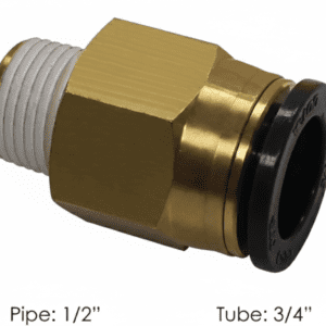 177.116812D - PLC Male Connector 3/4 X 1/2in