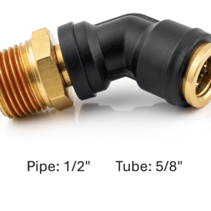 177.12C7410D - PLC 45 DEG SWL M Elbow DOT 5/8 X 1/2in
