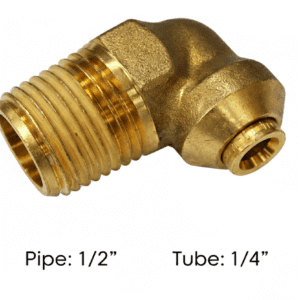 177.13B154D - Brass PLC Male Elbow 1/4 X 1/2in