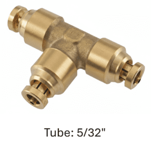 177.13B6425 - Brass PLC Union Tee 5/32in