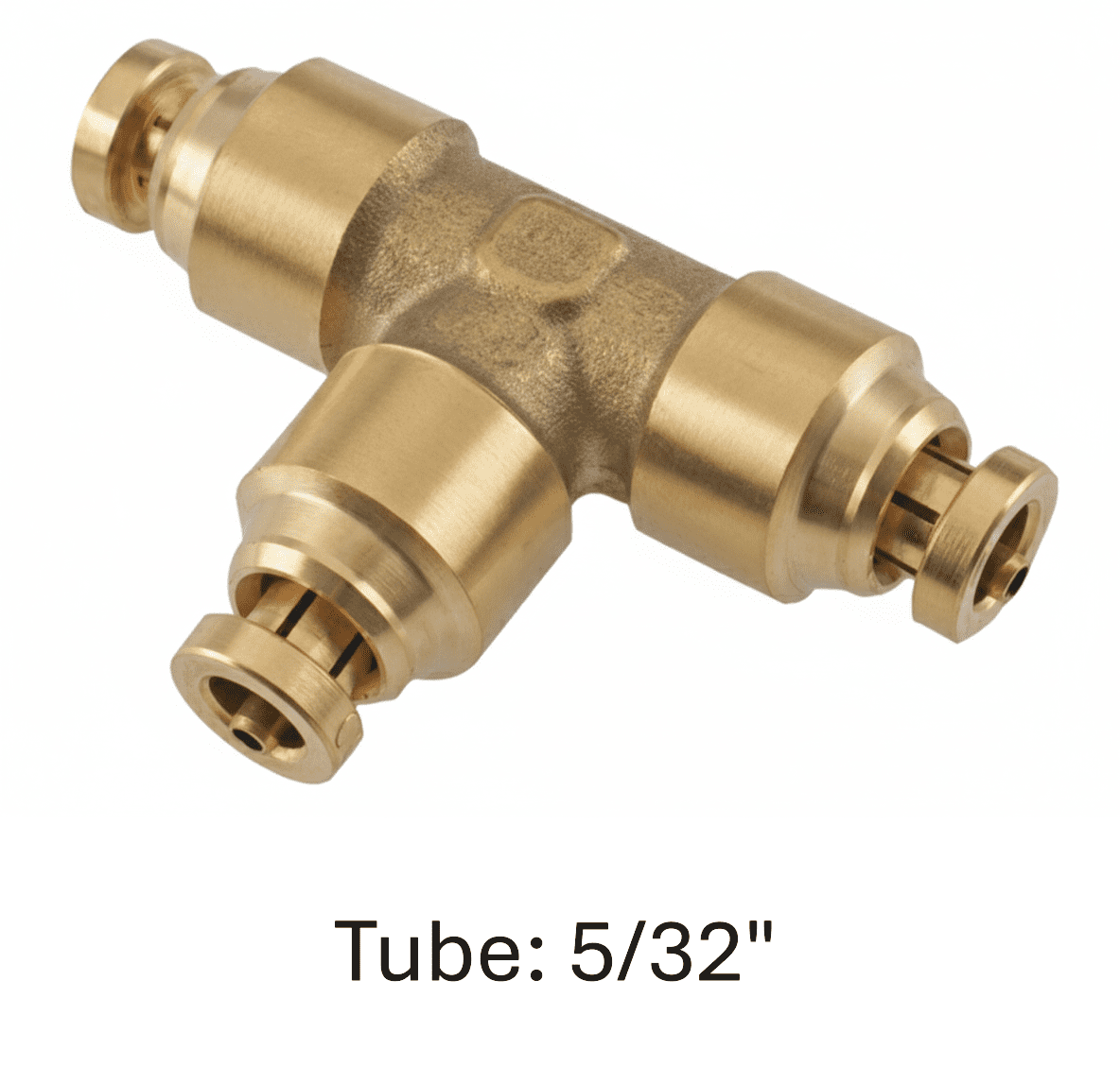 177.13B6425 - Brass PLC Union Tee 5/32in