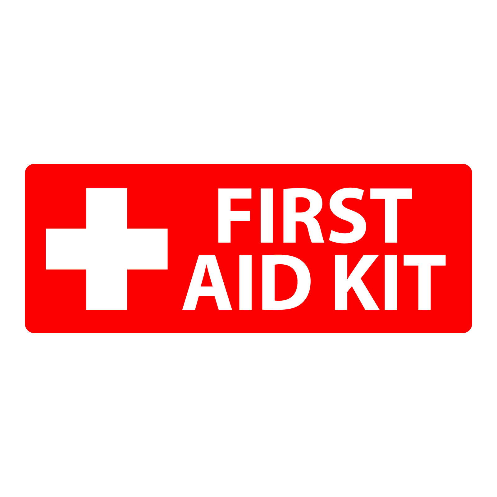 571.D108 - Decal FIRST-AID KIT INSIDE 2.25in X 4in