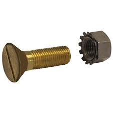 145.C038100BN-Brass Brake Lining Bolt 3/8in X 1in