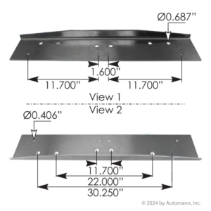 M75449 - Cross Member Tail Light Peterbilt