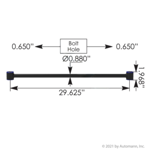 TMR4653UB - Cabin Torque Rod Freightliner Poly