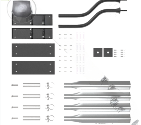 562.9156HD - Fender Mount Kit for Full Tandem Smooth