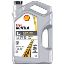 10w30 Rotella T5 - SHELL ROTELLA T5 Synthetic Blend Engine Oil per gall