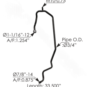 561.96592 - AC Compressor Discharge Line Volvo