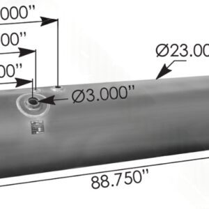 576.46150230DF - Fuel Tank Round Freightliner