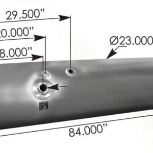 576.4614023DFL - Fuel Tank Round Freightliner