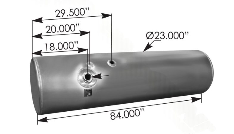 576.4614023DFL - Fuel Tank Round Freightliner