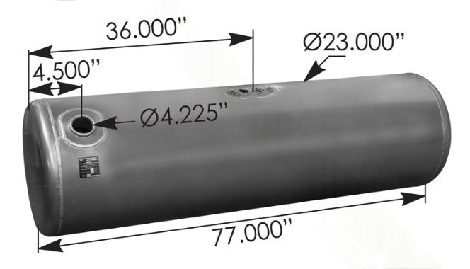 576.7513523PR - Fuel Tank Round Peterbilt