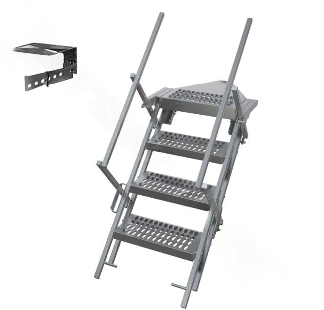 562.RL1401 - Rotating Ladder 4 Step w/Handrails