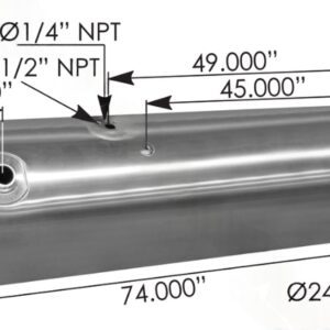 576.59150240PRRM - Fuel Tank Round Kenworth