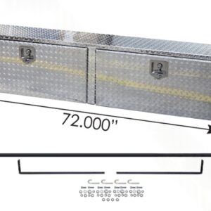 562.TSB72A - Tool Box 72in X 13in X 16in Aluminum