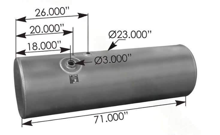 576.4612023DFC - Fuel Tank Round Freightliner