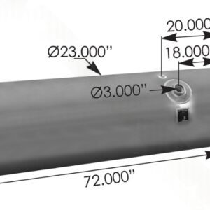 576.46120230PF - Fuel Tank Round Freightliner