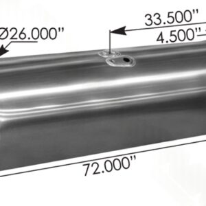 576.75150260DR8 - Fuel Tank Round Peterbilt
