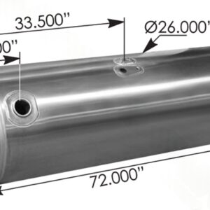 576.75150260PR8 - Fuel Tank Round Peterbilt