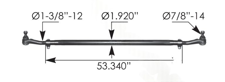463.DS4671 - Cross Tube Assembly Freightliner