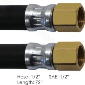 177.7572 - Air Hose Assy 1/2in 1/2in SAE Swl-72in L