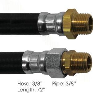 177.7272 - Air Hose Assy 3/8in 3/8in Pipe-72in L