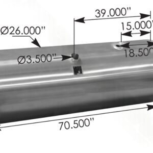 576.55150260PR - Fuel Tank Round IHC