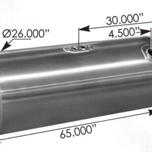 576.75135260DR - Fuel Tank Round Peterbilt