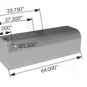 576.59100210DPFX - Fuel Tank Rectangular Kenworth