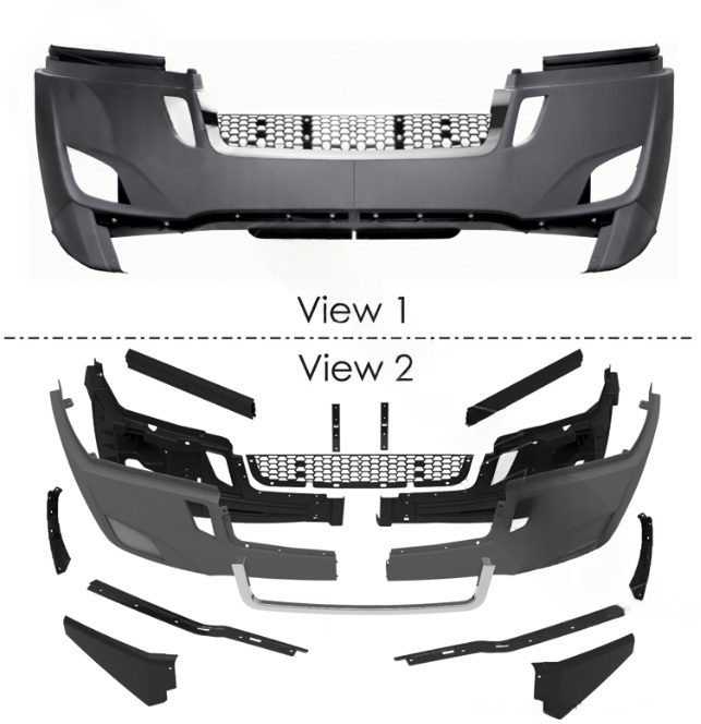 564.46429KF - Bumper Assembly P4 w-Fog Cascadia