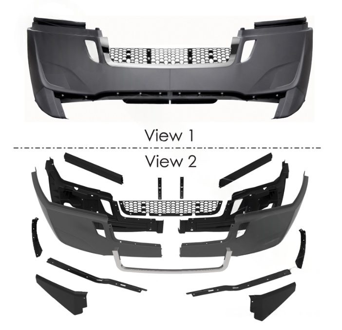 564.46423KF - Bumper Assembly P4 w-Fog Cascadia