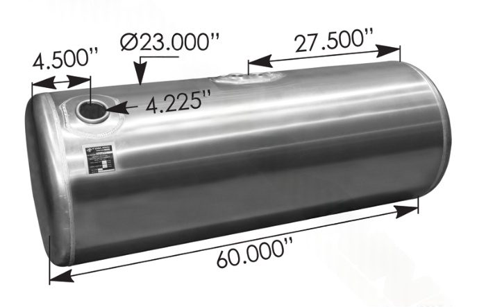576.75100230PR - Fuel Tank Round Peterbilt