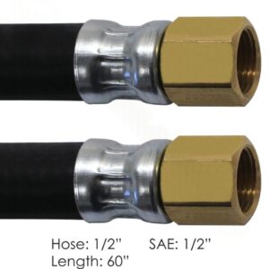 177.7560 - Air Hose Assy 1/2in 1/2in SAE Swl-60in L