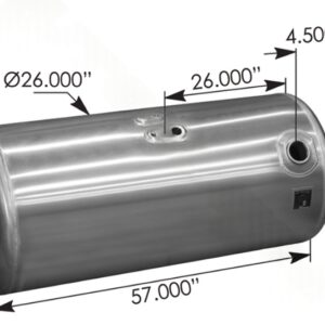 576.75125260DR08 - Fuel Tank Round Peterbilt