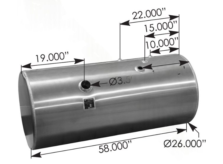576.55120260PR - Fuel Tank Round IHC