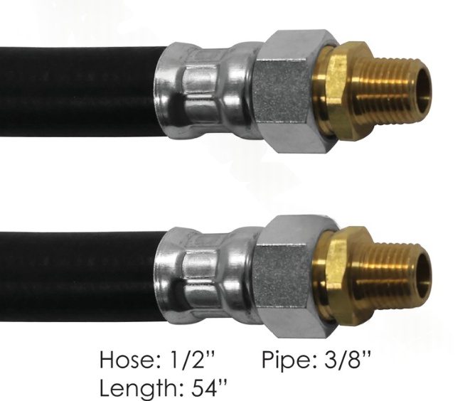 177.73854 - Air Hose Assy 1/2in 3/8in Swivels-54in L