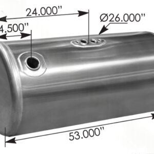 576.75110260PR - Fuel Tank Round Peterbilt