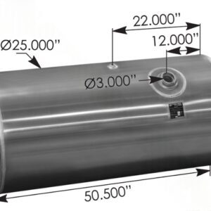 576.46100250RF - Fuel Tank Round Freightliner
