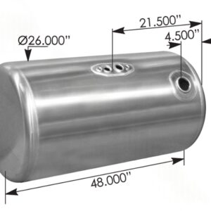 576.75100260DR - Fuel Tank Round Peterbilt
