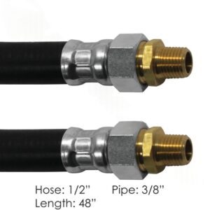 177.73848 - Air Hose Assy 1/2in 3/8in Swivels-48in L