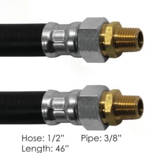 177.73846 - Air Hose Assy 1/2in 3/8in Swivels-46in L