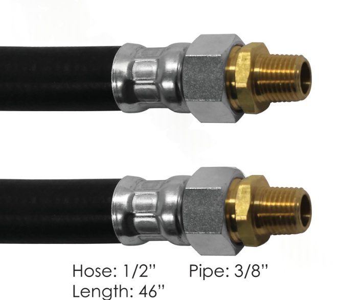 177.73846 - Air Hose Assy 1/2in 3/8in Swivels-46in L