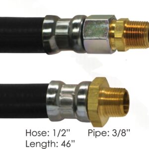 177.7846 - Air Hose Assy 1/2IDx3/8NPTx46IN