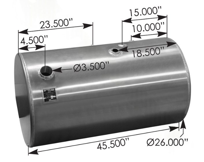 576.55100260PR - Fuel Tank Round IHC