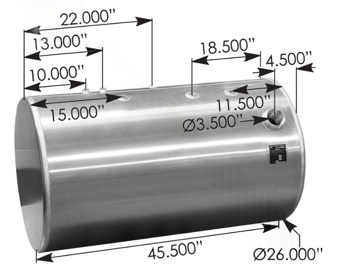 576.55100260DR11 - Fuel Tank Round IHC
