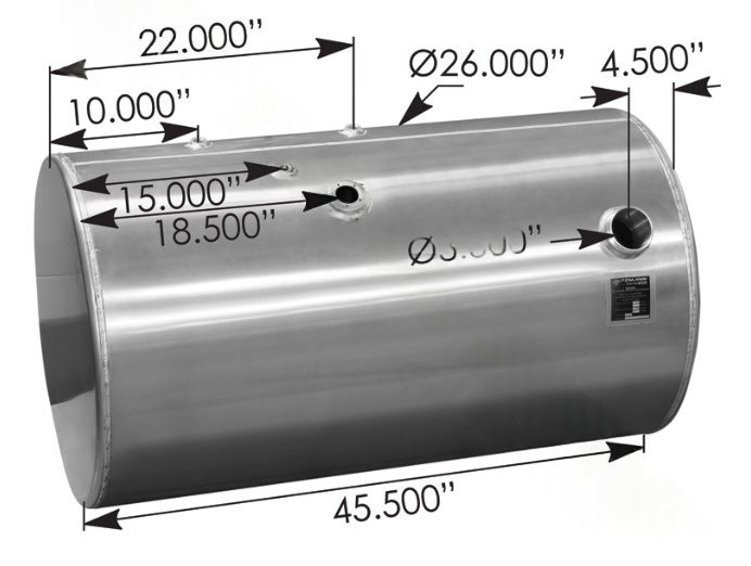 576.55100260DR - Fuel Tank Round IHC