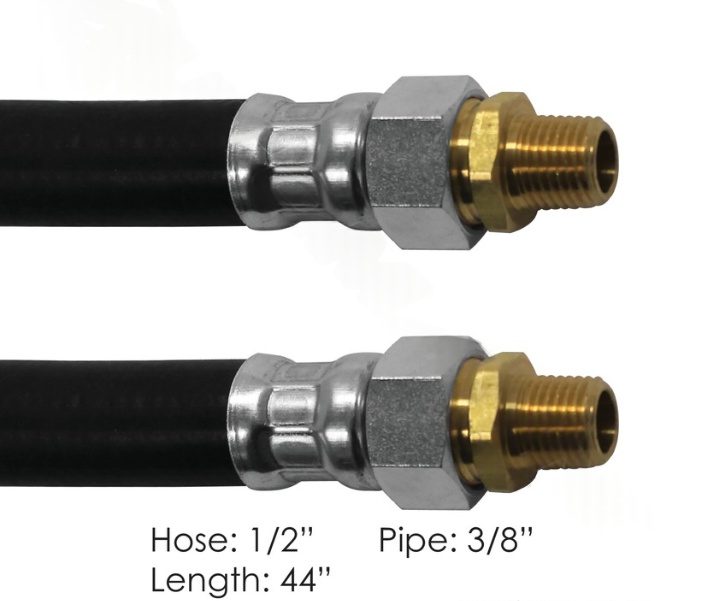 177.73844 - Air Hose Assy 1/2in 3/8in Swivels-44in L